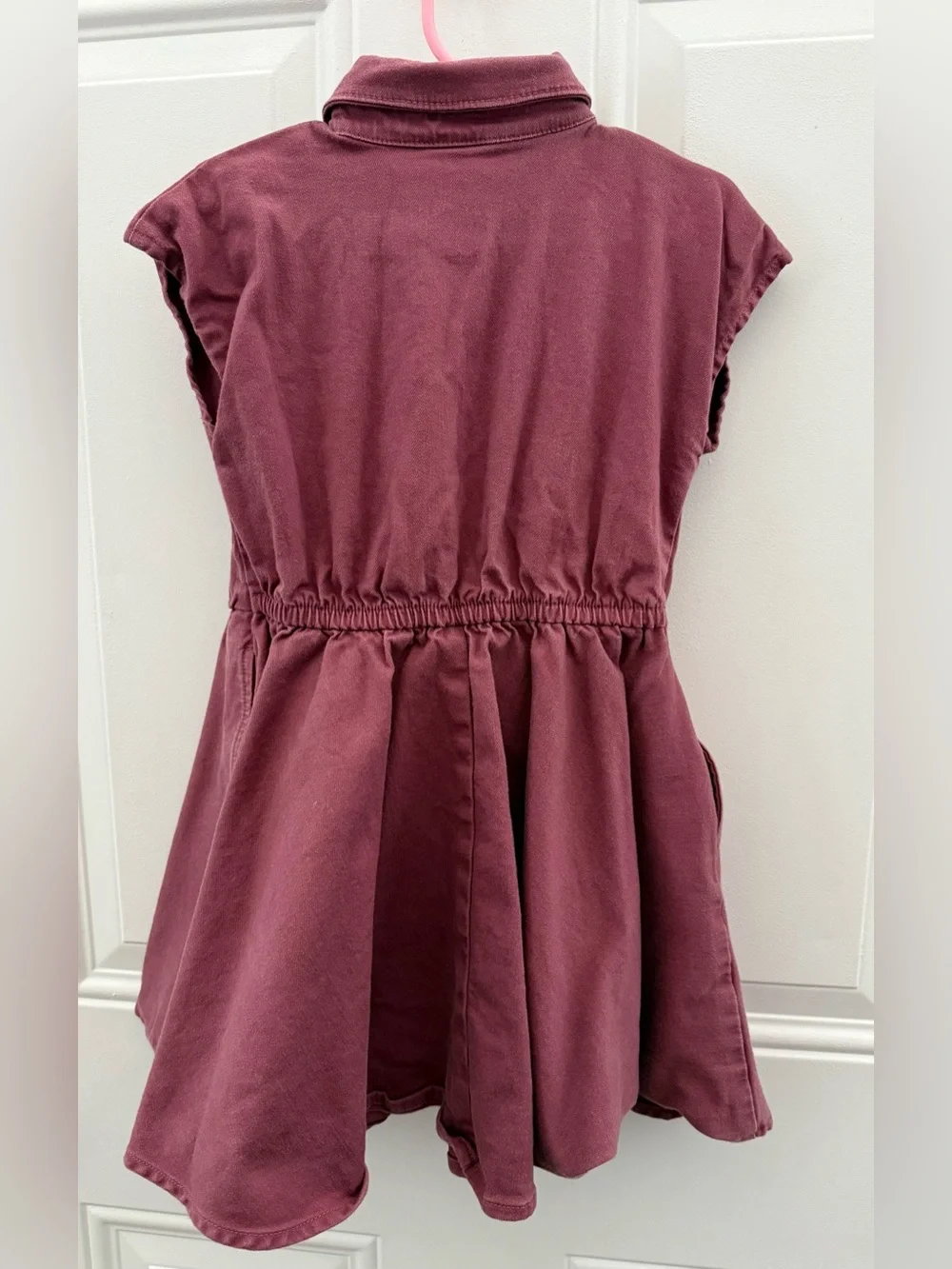 Toddler Burgundy Twirl dress.